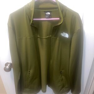 The North Face Olive Green Lightweight Full-Zip Jacket